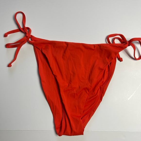 Andie Swim The String Bikini Bottom Orange - Picture 2 of 11